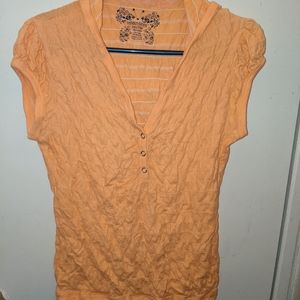 NO BOUNDARIES SLEEVELESS HOODIE (orange)